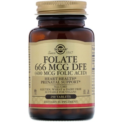  Solgar Folate 666 MCG DFE 250 