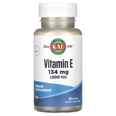  KAL Vitamin E 200 d-Alpha Tocopherol 134  90 